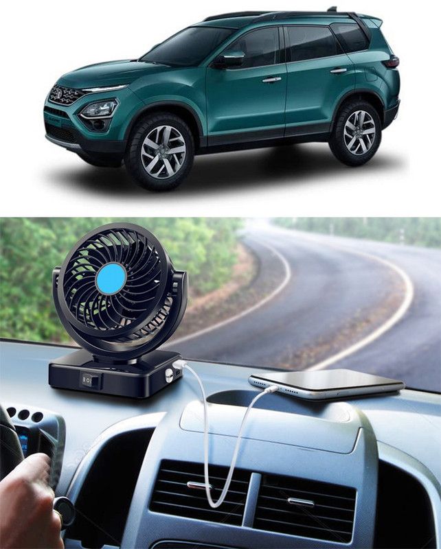 Amulite Car Fan With USB Charging 360 Degree Rotatable Fan-A-508 Car Interior Fan  (12 V)