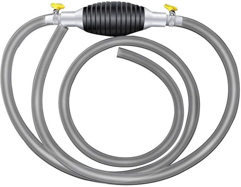 DEZIINE Fuel Transfer Pump Kit Tank Sucker Latest High Flow Hand Pump Portable Manual Car Fuel Transfer Pump with 2M Hose for Petrol Diesel Oil Liquid Water Fish Tank (2 Meter) Vehicle Oil Pump Kit