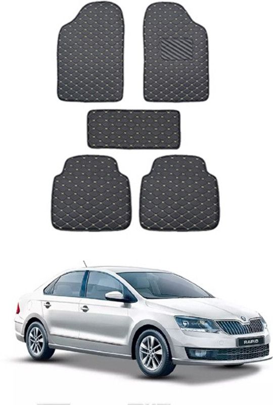 RKPSP Leatherite Standard Mat For Skoda Rapid  (Black)