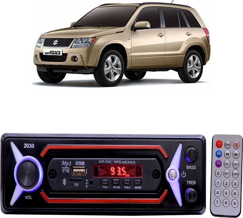 JBRIDERZ JB-2030 Red BLUETOOTH/USB/SD/AUX/FM/MP3 Car Stereo ( Single Din) G-323 Car Stereo  (Single Din)
