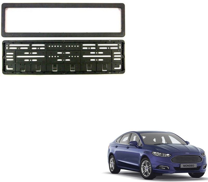 SEMAPHORE High Securiity Registration Car Number Plate Frame (Front & Rear) Compatible With Ford Mondeo Car Number Plate  (Plastic, Aluminium 8 cm x 1 cm)