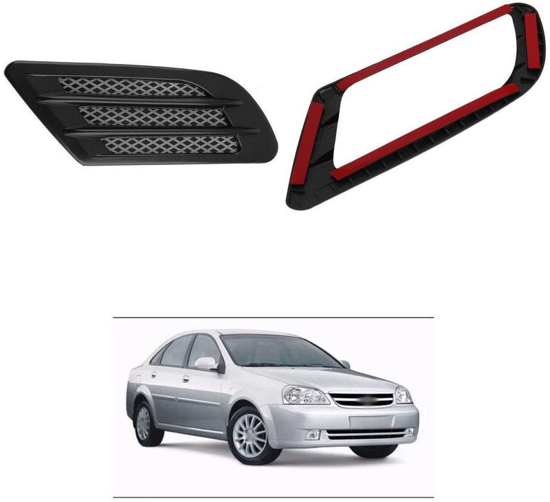 PECUNIA Car Hood Vent Exterior Side Scoop Hood Cover,Exterior Hood Air Vent Trim 296 Matte, Glossy Chevrolet Optra Side Garnish