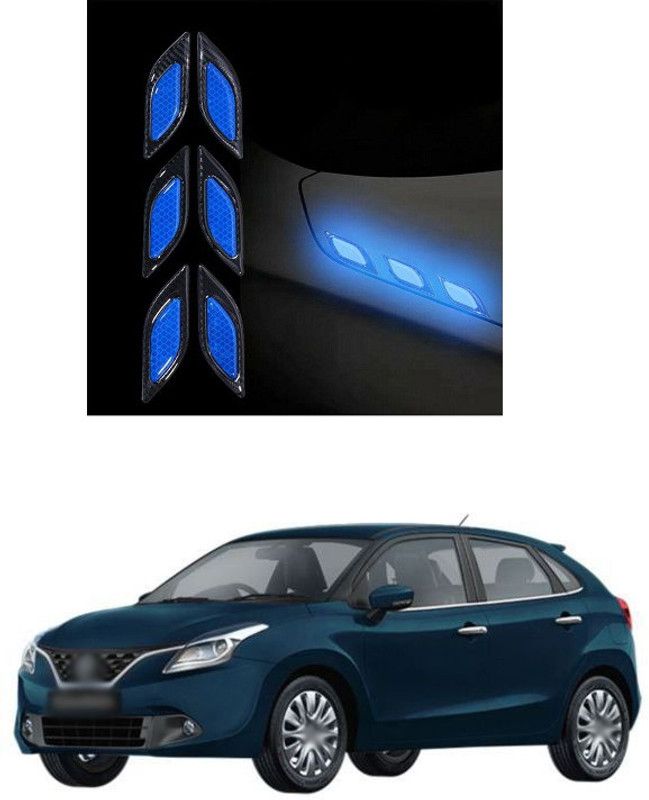 PRTEK Plastic Car Bumper Guard  (Blue, Pack of 6, Maruti, Baleno)