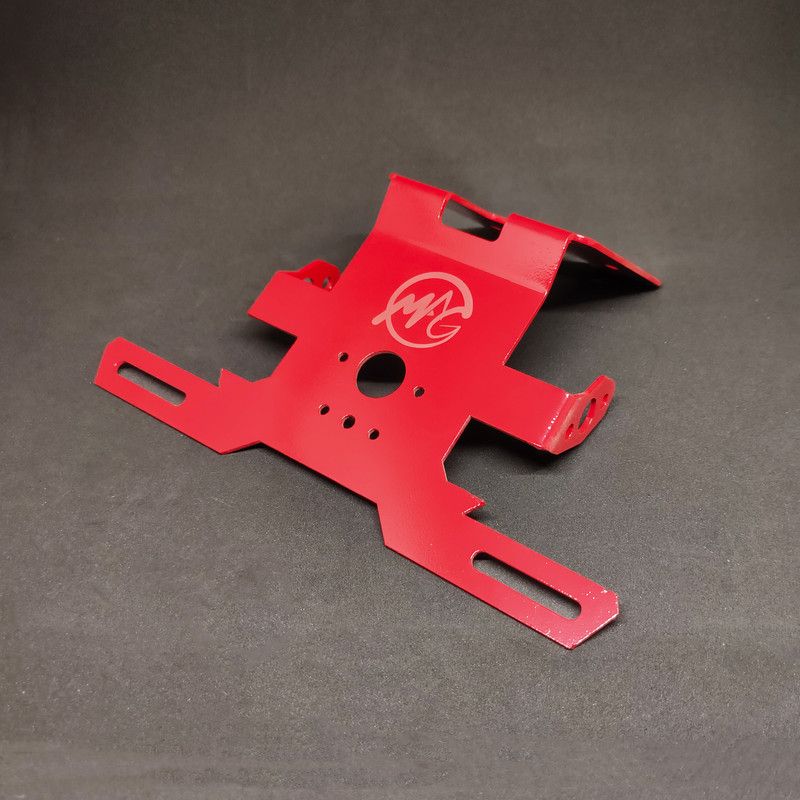 Motoaggrandize Tail Tidy for Yamaha R15V3 (Red) Bike Number Plate  (Steel 10 cm x 3 cm)
