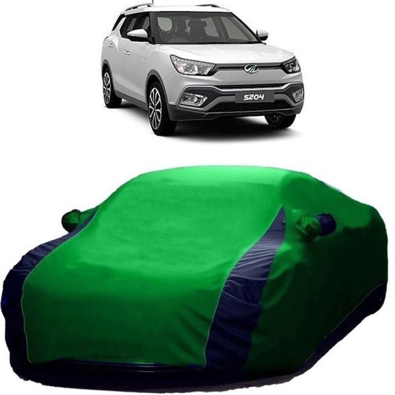 Genipap Car Cover For Mahindra S204 (With Mirror Pockets)  (Green)