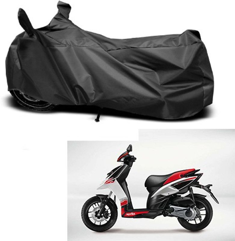 Gavya Waterproof Two Wheeler Cover for Aprilia  (SR 125, Black)