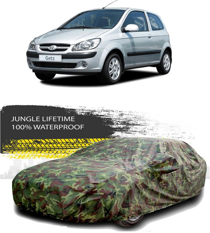 AutoTiger Car Cover For Hyundai Getz (With Mirror Pockets)  (Multicolor)