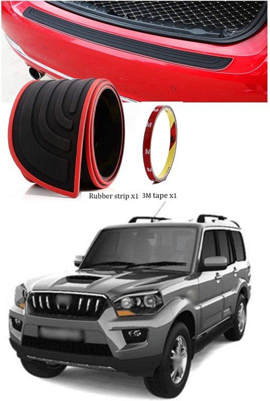 PROEDITION Rubber Car Door Guard  (Black, Red, Pack of 1, Mahindra, Scorpio)