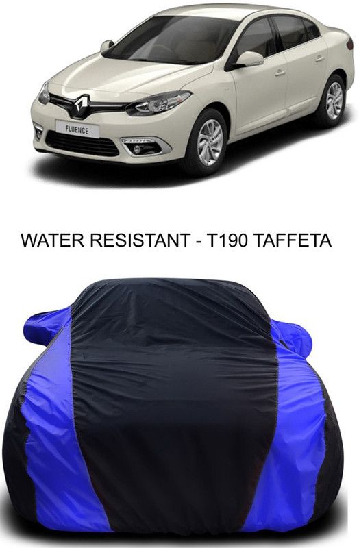 Ascension Car Cover For Renault Fluence (With Mirror Pockets)  (Black, Blue)