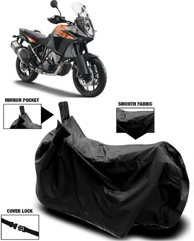 AutoFave Two Wheeler Cover for KTM  (1050 Adventure BS6, Black)