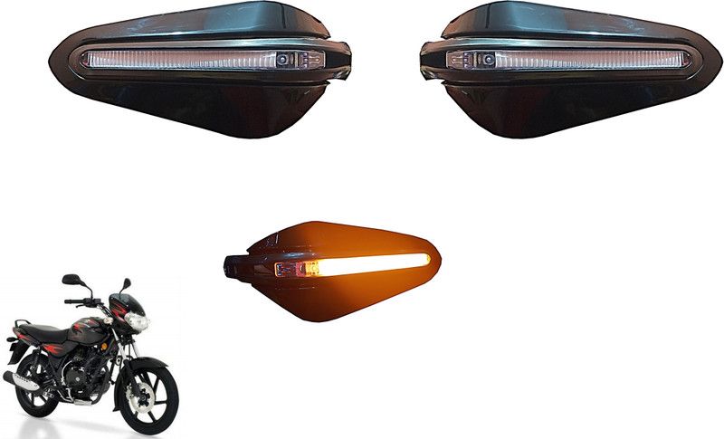 AutoVHPR Stylish Black LED Hand Guard3B Handlebar Hand Guard  (Bajaj)