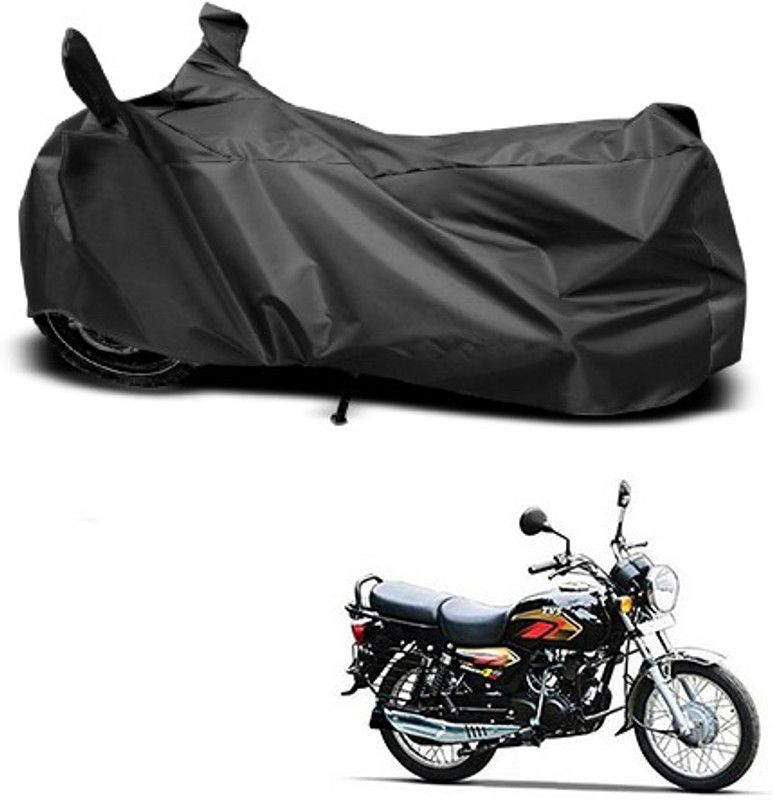 THE REAL ARV Waterproof Two Wheeler Cover for TVS  (Max 4R, Black)