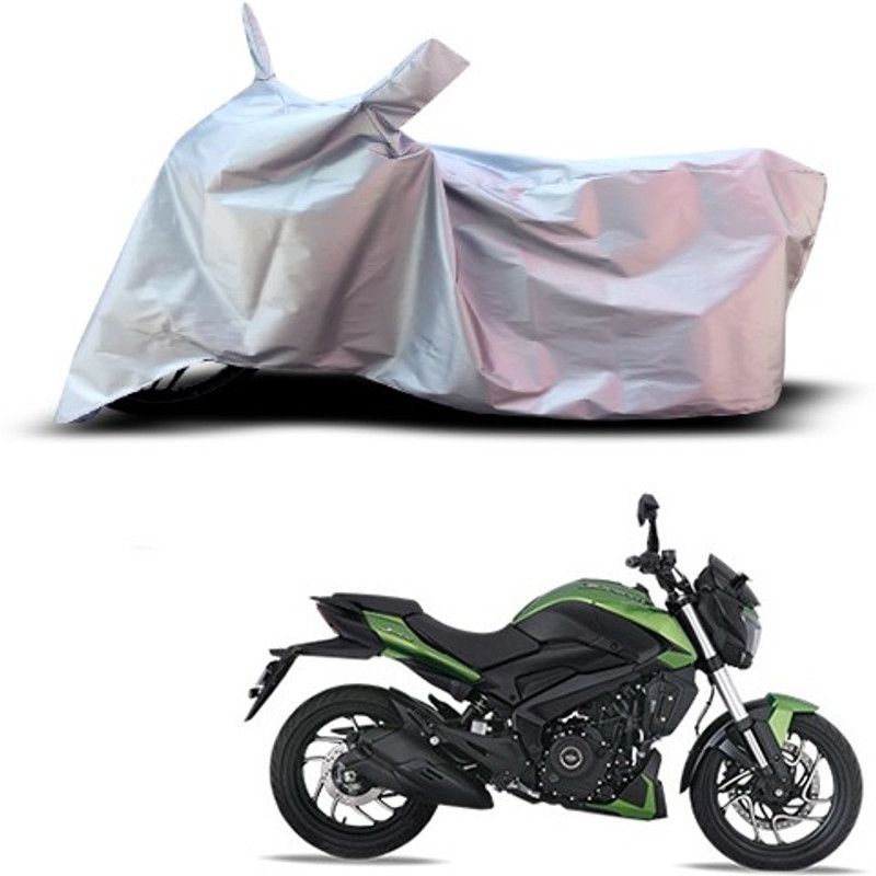 APNEK Waterproof Two Wheeler Cover for Bajaj  (Dominar, Silver)