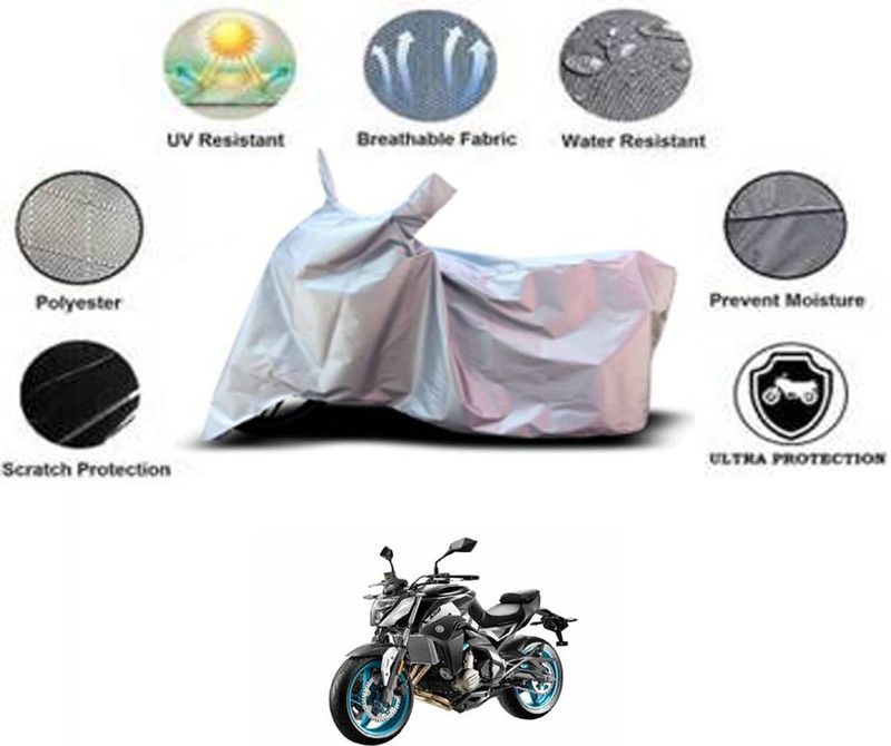 RONISH Waterproof Two Wheeler Cover for CFMoto  (300NK, Silver)
