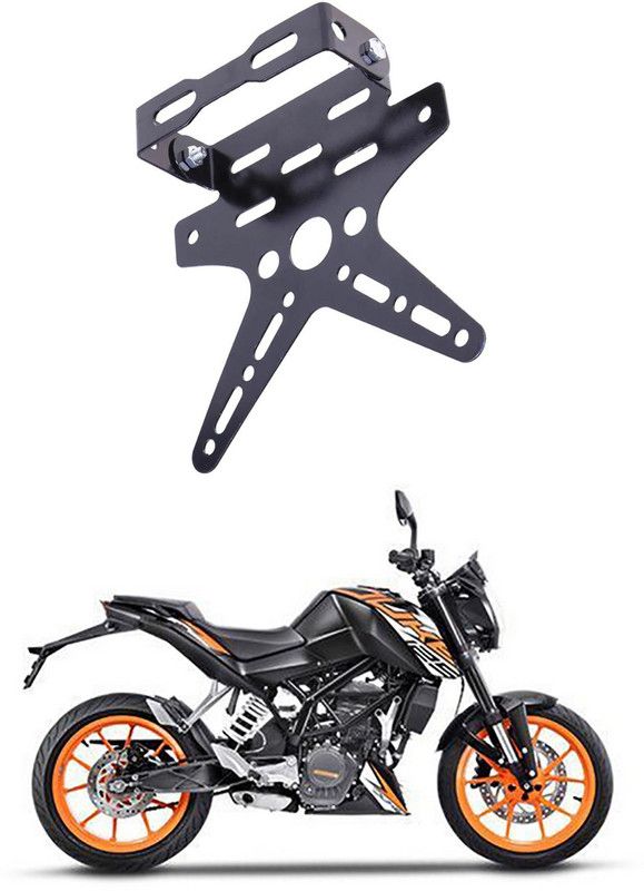 divis Bike License Number Plate Frame Holder Tail Tidy (Black) Bike Number Plate B-136 Bike Number Plate  (Aluminium 7 cm x 15 cm)
