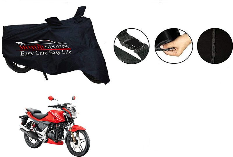 MotorSports Two Wheeler Cover for Hero  (Xtreme Sports, Black)