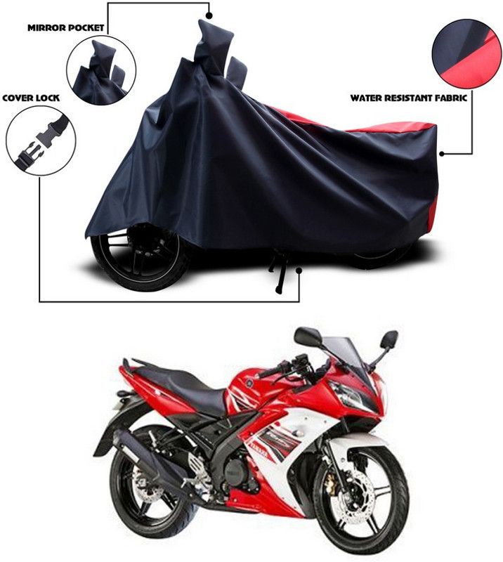 SEBOMGO Waterproof Two Wheeler Cover for Yamaha  (YZF R15 S, Blue, Red)