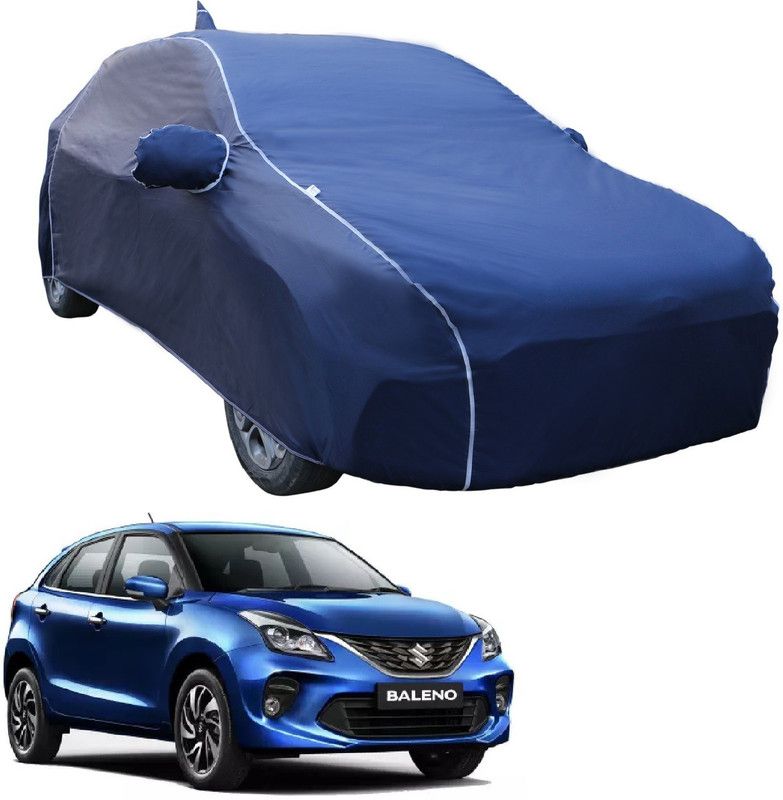 Fit Fly Car Cover For Maruti Suzuki Baleno (With Mirror Pockets)  (Blue, For 2015, 2016, 2017, 2018, 2019 Models)
