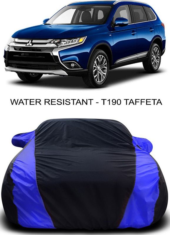 Ascension Car Cover For Mitsubishi Outlander (With Mirror Pockets)  (Black, Blue)