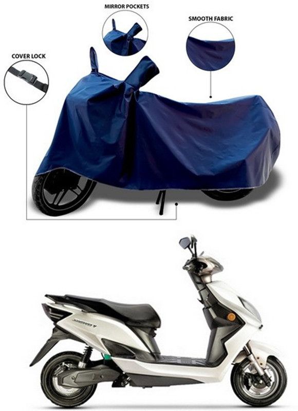 SEBOMGO Waterproof Two Wheeler Cover for Evolet  (Derby, Blue)