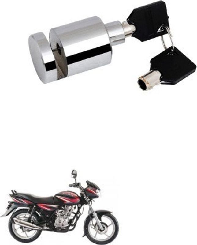 AS TRADERS Heavy Duty Disc Brake Lock Stainless Steel 7mm Pin for Bajaj Discover 125 DTS-i Heavy Duty Disc Brake Lock Stainless Steel 7mm Pin for Bajaj Discover 125 DTS-i Disc Lock  (Silver)