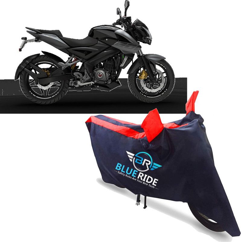 BLUERIDE Two Wheeler Cover for Bajaj  (Pulsar NS 200, Red)