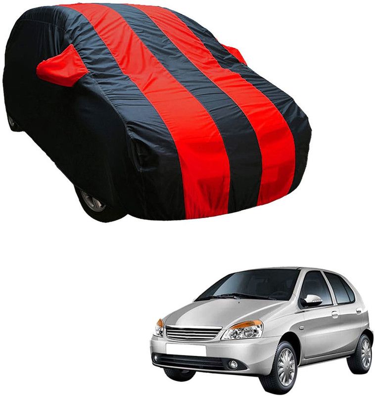 SS Zeeber Car Cover For Tata Indicab (With Mirror Pockets)  (Blue, Red)