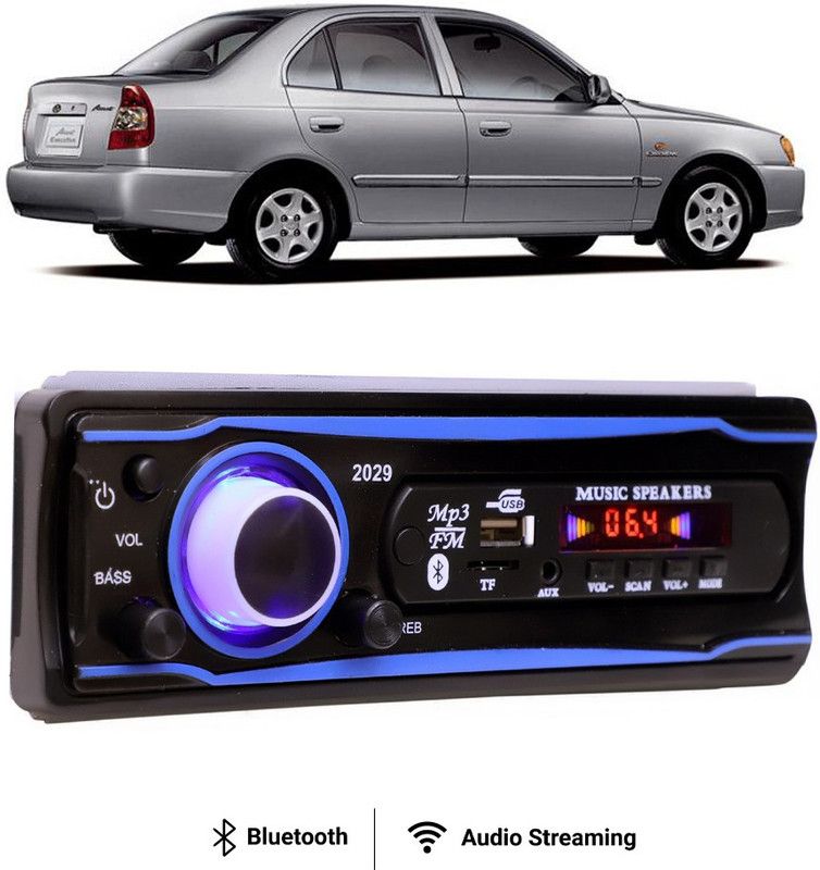Purpleheart Blue Stereo-999 BLUETOOTH/USB/SD/AUX/FM/MP3 (BLUE & Black)P-171 Car Stereo  (Single Din)