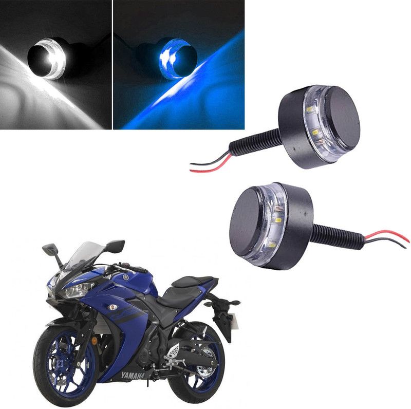Vagary Handle Weight Light Indicators for All Bike Universal Bar End Turn Signal Grip 0090 Indicator Light, Fog Lamp, Side Marker Motorbike LED for Yamaha (12 V, 2 W)  (Universal For Bike, Pack of 2)