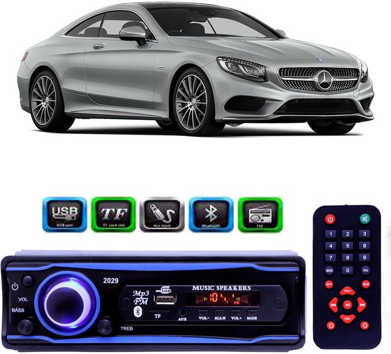 Genipap STEREO-999 BLUETOOTH/USB/SD/AUX/FM/MP3 (BLUE & Black)-411 Car Stereo  (Single Din)