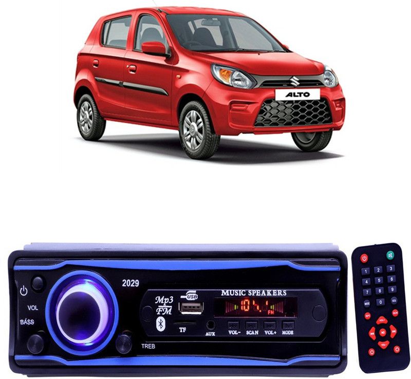 YUNEIK Blue 2029 USB/AUX/SD/BLUETOOTH/FM/MP3 BOOM MASTER STANDARD- Y 312 Car Stereo  (Single Din)