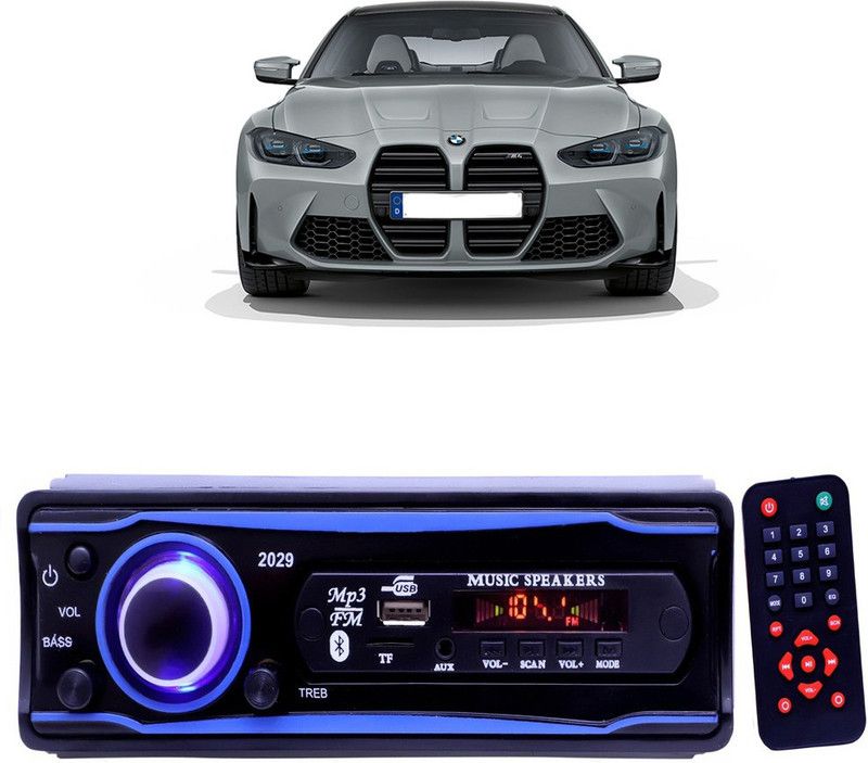 Purpleheart Blue 2029 USB/AUX/SD/BLUETOOTH/FM/MP3 BOOM MASTER STANDARD- P66 Car Stereo  (Single Din)
