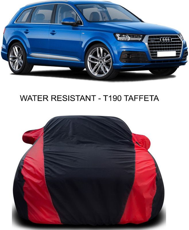 Ascension Car Cover For Audi Q3 Facelift (With Mirror Pockets)  (Black, Red)
