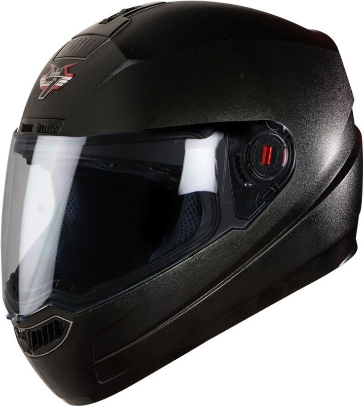 Steelbird SBA-1 7WINGS Dashing Motorbike Helmet  (Dashing Black Smoke Visor)