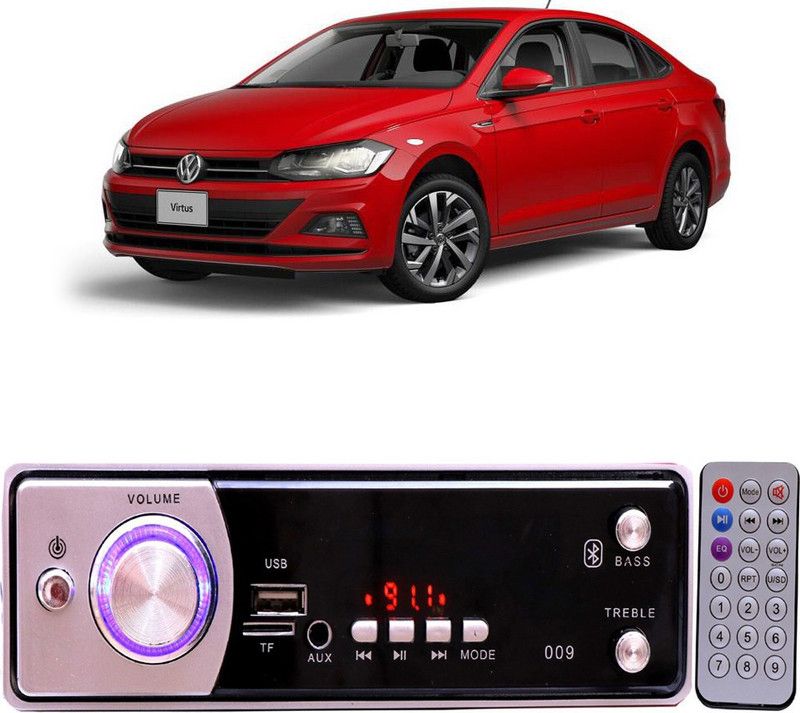 EverLand Silver009 BLUETOOTH/USB/SD/AUX/FM/MP3 Car Stereo ( Single Din) E-619 Car Stereo  (Single Din)
