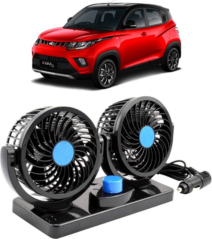 Amulite Car Fan 12V 360 Head 2 Speed Quiet Strong for All Auto Vehicles-Evl-185 Car Interior Fan  (12 V)