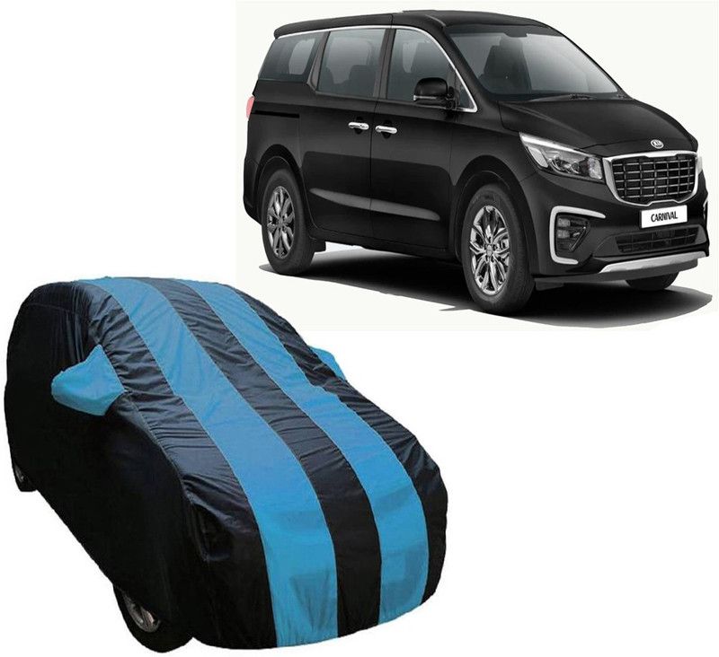 ABS AUTO TREND Car Cover For Kia Carnival (With Mirror Pockets)  (Blue, Multicolor)