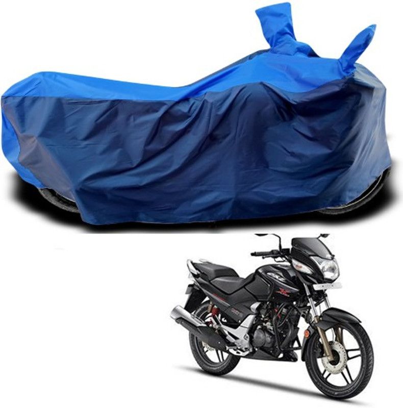 THE REAL ARV Waterproof Two Wheeler Cover for Hero  (CBZ, Blue)