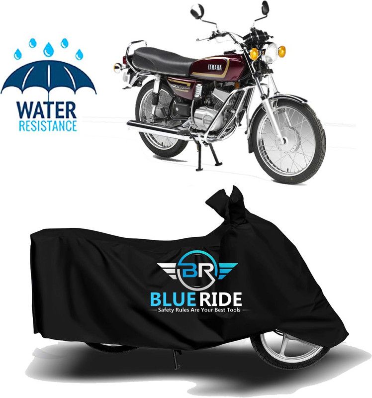 BLUERIDE Two Wheeler Cover for Yamaha  (RX135, Black)