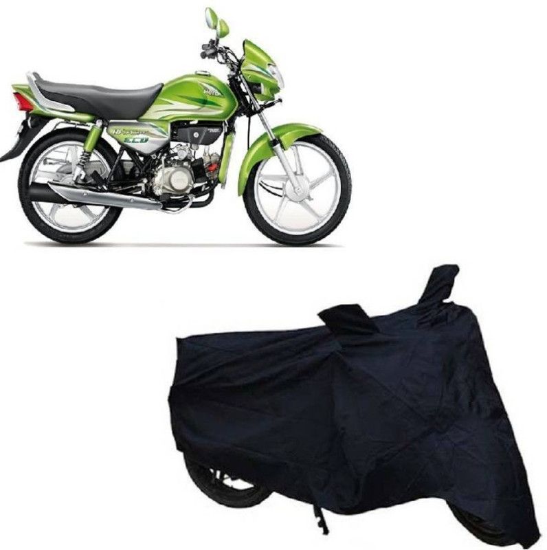 Human Plus Two Wheeler Cover for Hero  (HF Deluxe, Black)