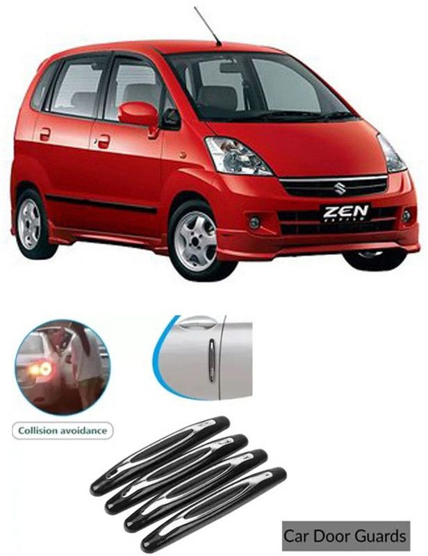 Etradezone Plastic Car Door Guard  (Black, Pack of 4, Maruti, Zen)