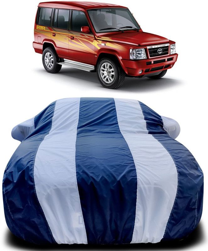 Dvis Car Cover For Tata Victa (With Mirror Pockets)  (Blue, White)