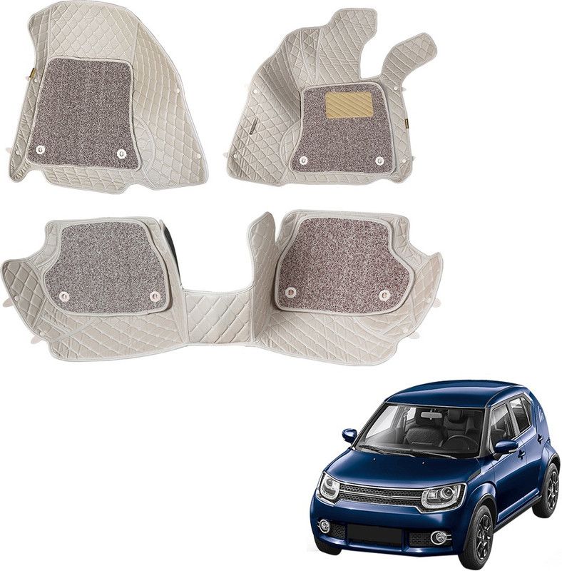 UrbanLifestylers Leatherite 7D Mat For Maruti Suzuki Ignis  (Beige)