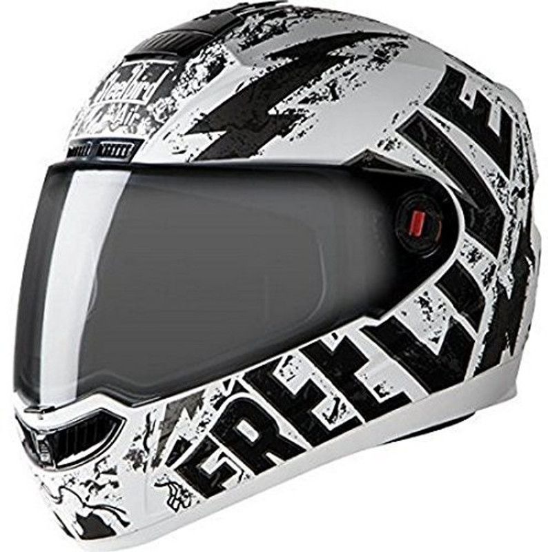 Steelbird SBA-1 Free Live Motorbike Helmet  (White, Black)