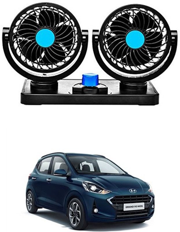 RKPSP 360 Degree Car Fan - 12V,Dual Head Fans,Car dashboard fan For Grand I10 Nios Car Interior Fan  (12 V)