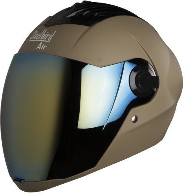 Steelbird SBA-2 Motorbike Helmet  (Brown, Black)