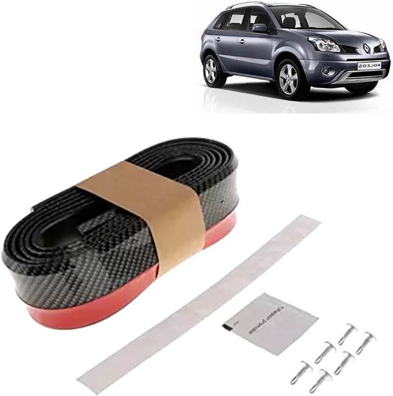 Rhtdm Car Bumper Side Skirt Universal Rubber Front Tackle Collision Avoidance Modification Small Enclosed Carbon Fiber Tape,2.5m For Koleos Car Spoiler