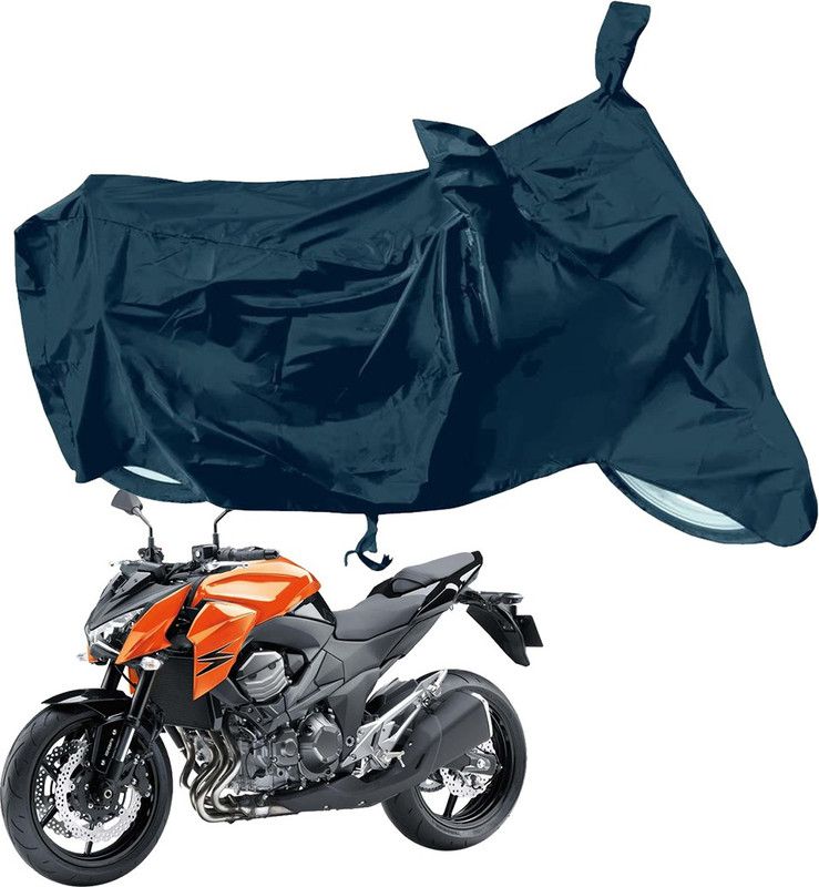RiderShine Waterproof Two Wheeler Cover for Kawasaki  (Z800, Black)