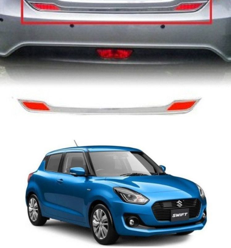 PRTEK Garnish/Rear Trunk Dicky (Chrome) 102 Chrome Maruti Swift Rear Garnish