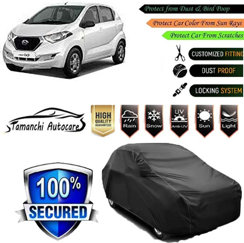 Tamanchi Autocare Car Cover For Datsun redi-GO  (Black)